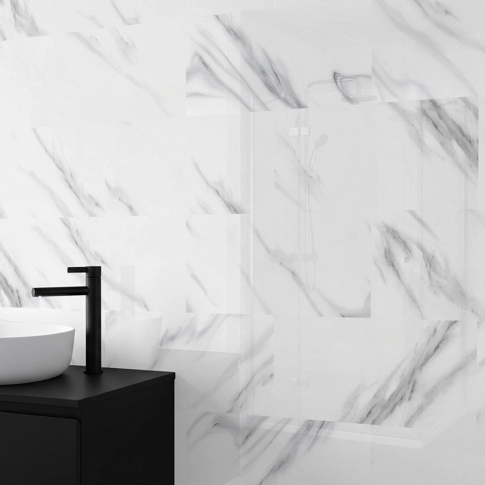 nexwall SPC Wandverkleidung Remura Bianco Marble 60cm nexwall SPC Wandverkleidung Remura Bianco Marble 60cm