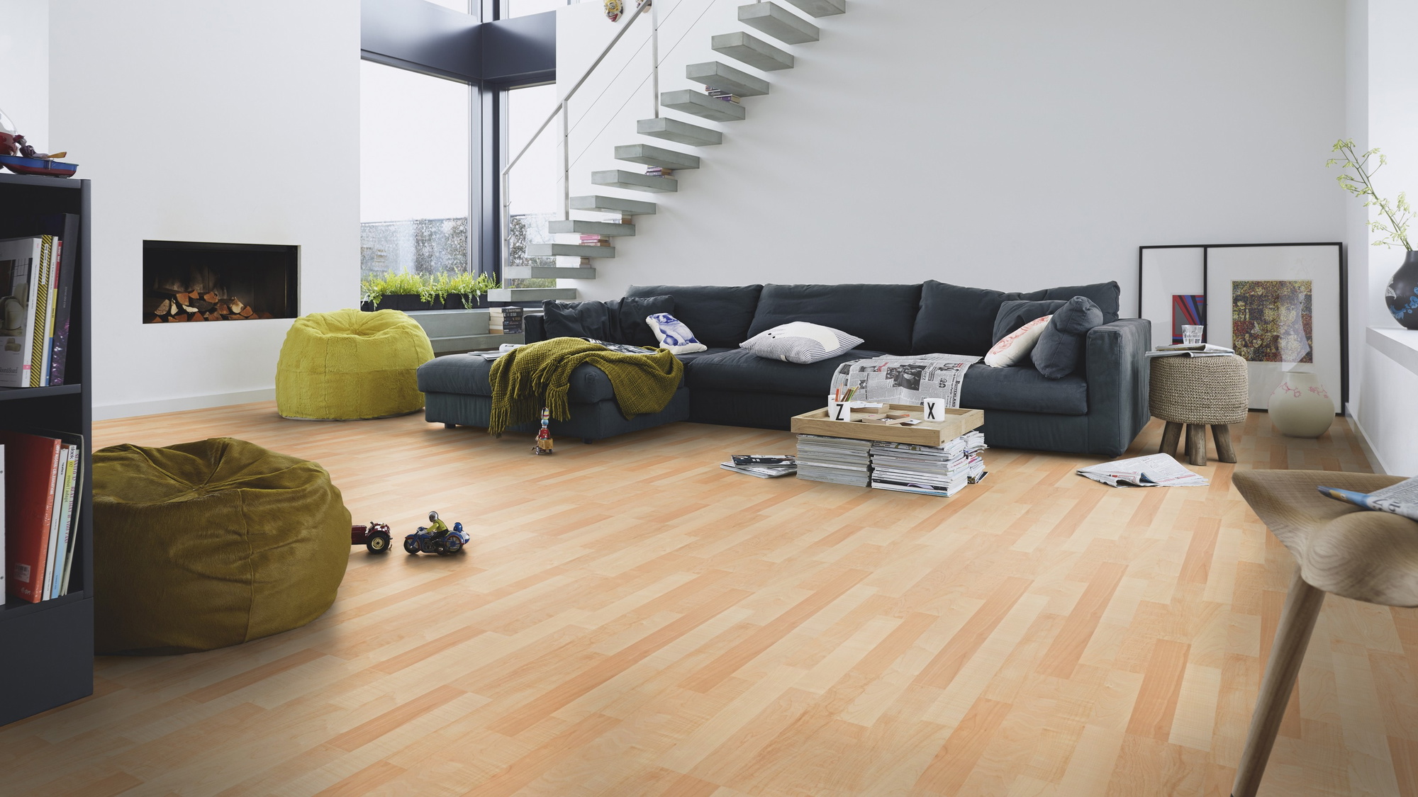 Milieubild Modernes Wohnzimmer mit Kamin - MEISTER 600013-1288198-00202