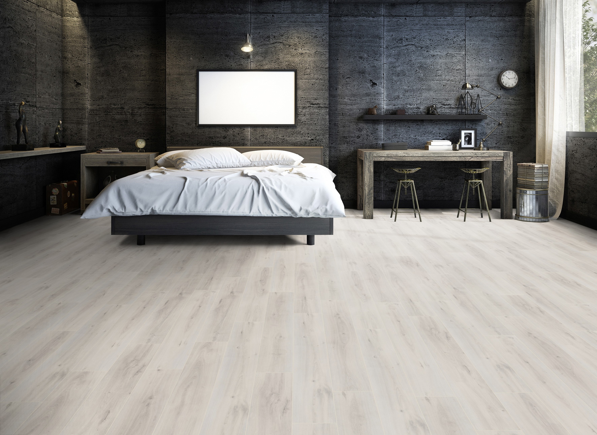 Friends by ter Hürne Laminat Eiche Blanka 273 Linear-Gebürstete Struktur Friends by ter Hürne Laminat Eiche Blanka 273 Linear-Gebürstete Struktur