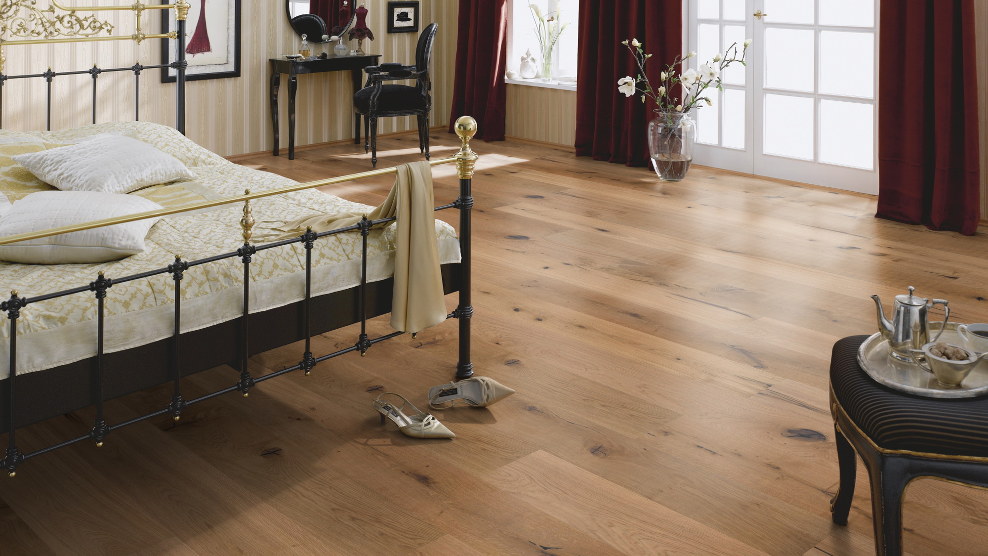 Milieubild Luxuriöses Schlafzimmer - Bennett & Jones Parkett Britain's Finest Oak No. 24 Glasgow Milieubild Luxuriöses Schlafzimmer - Bennett & Jones 1148010112