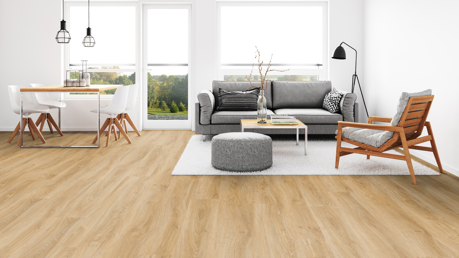 Milieubild Wohnzimmer mit Esszimmer - Tarkett 24524008