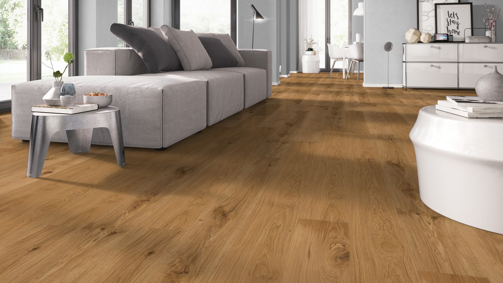 Admonter Parkett FLOORs Eiche basic Gebürstete Struktur Natur-Geölt