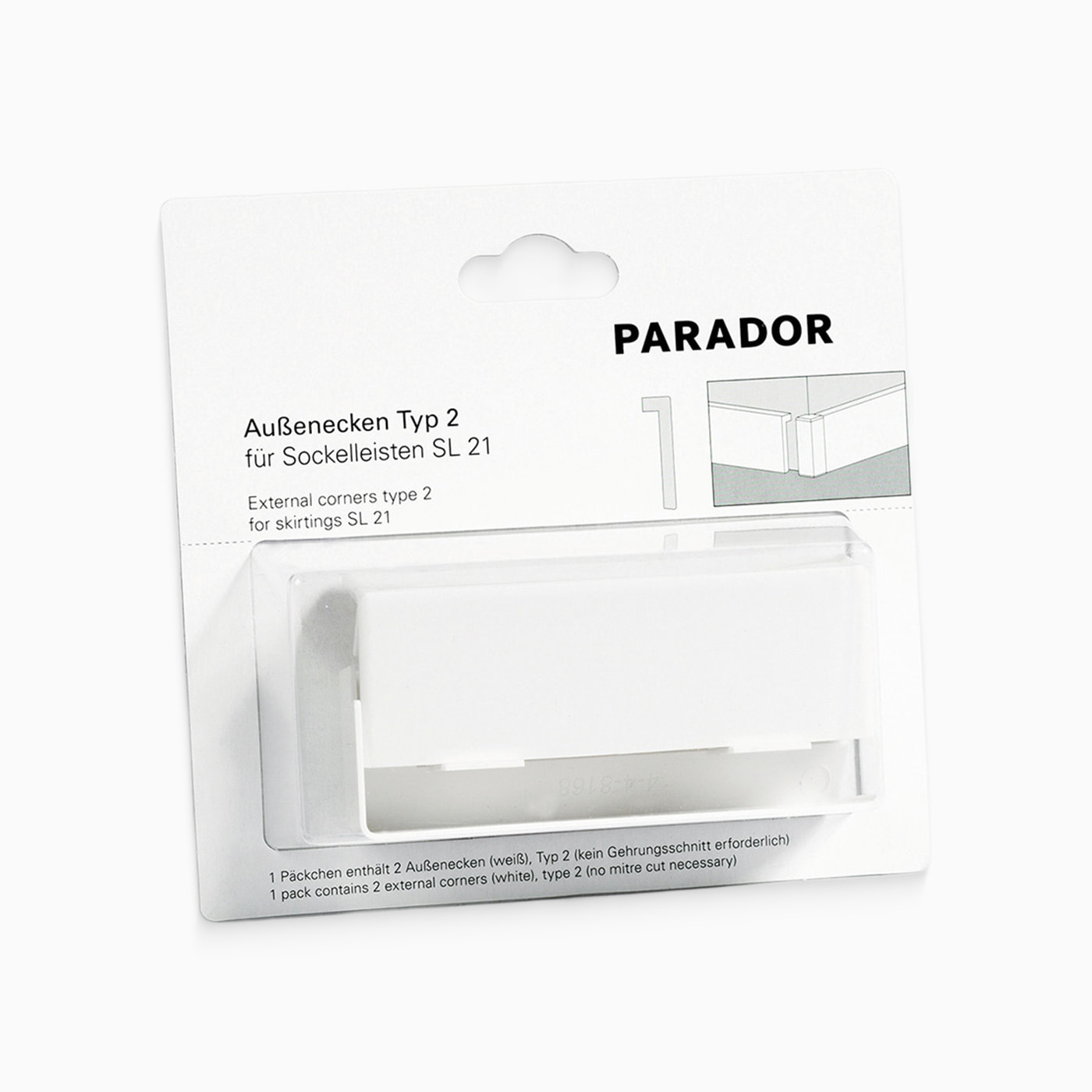 Parador Außenecken Typ2 SL 21 Weiss Parador Außenecken Typ2 SL 21 Weiss
