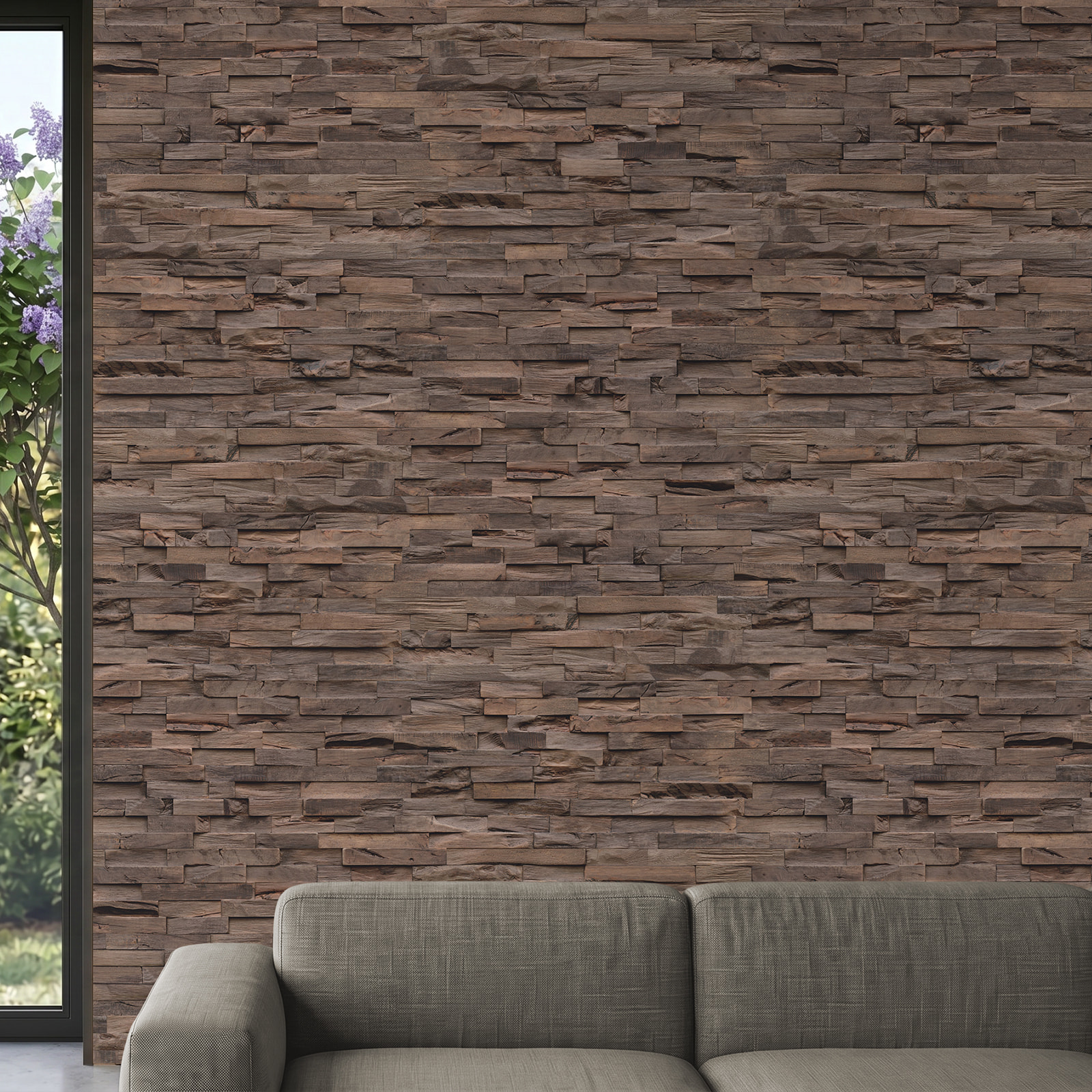 Perspektivische Ansicht - nexwall nature undefined Rimba Coastal Mocca Perspektivische Ansicht - nexwall nature NXWN-45020-004