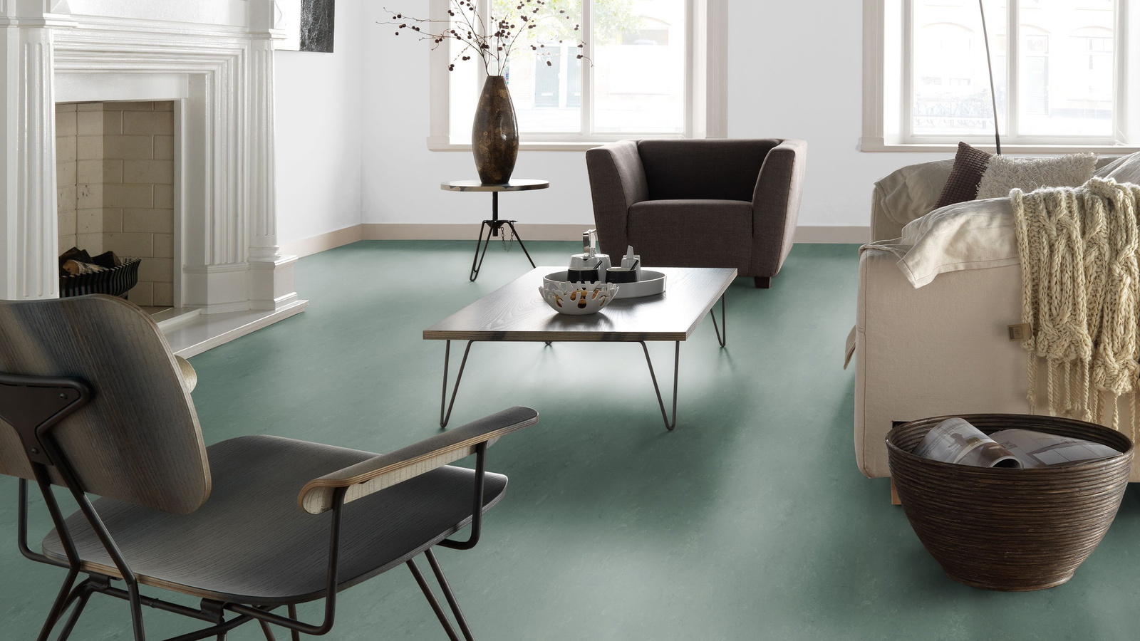 Forbo Flooring Linoleum Marmoleum Modular Accent Taiga t3752