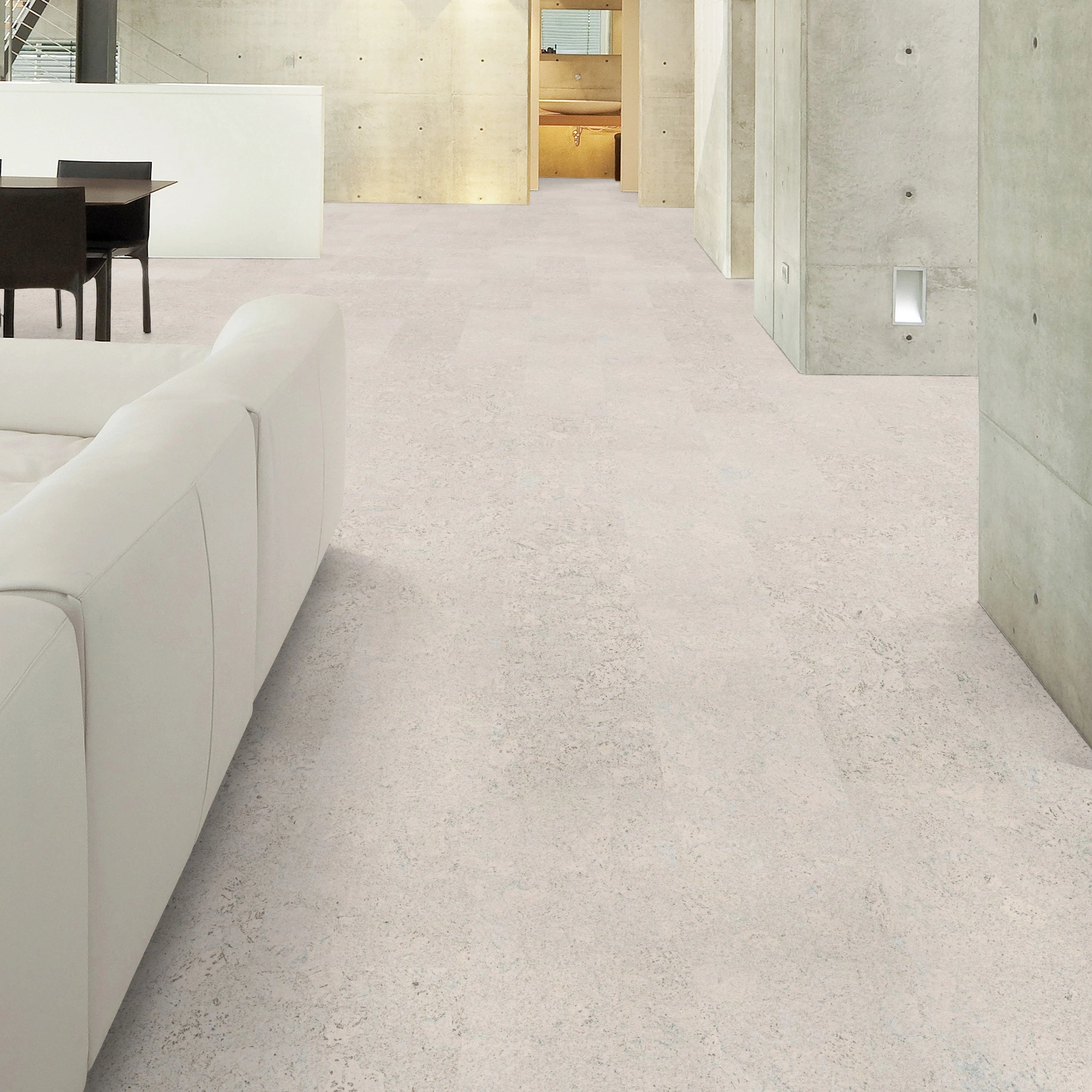 Milieubild Wohnzimmer im Loft-Stil - Wicanders Wise HDF Klick-Korkboden cork Essence Personality Moonlight Milieubild Wohnzimmer im Loft-Stil - Wicanders Wise 80002260