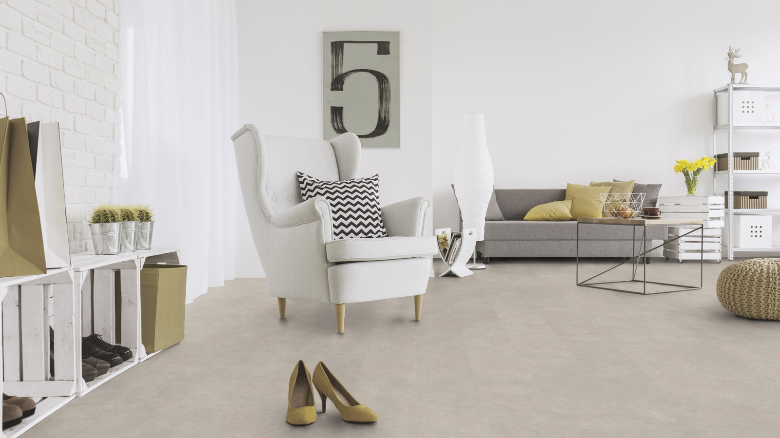 Milieubild Wohnzimmer mit Sessel und Sofa - Wicanders Wise 80003908
