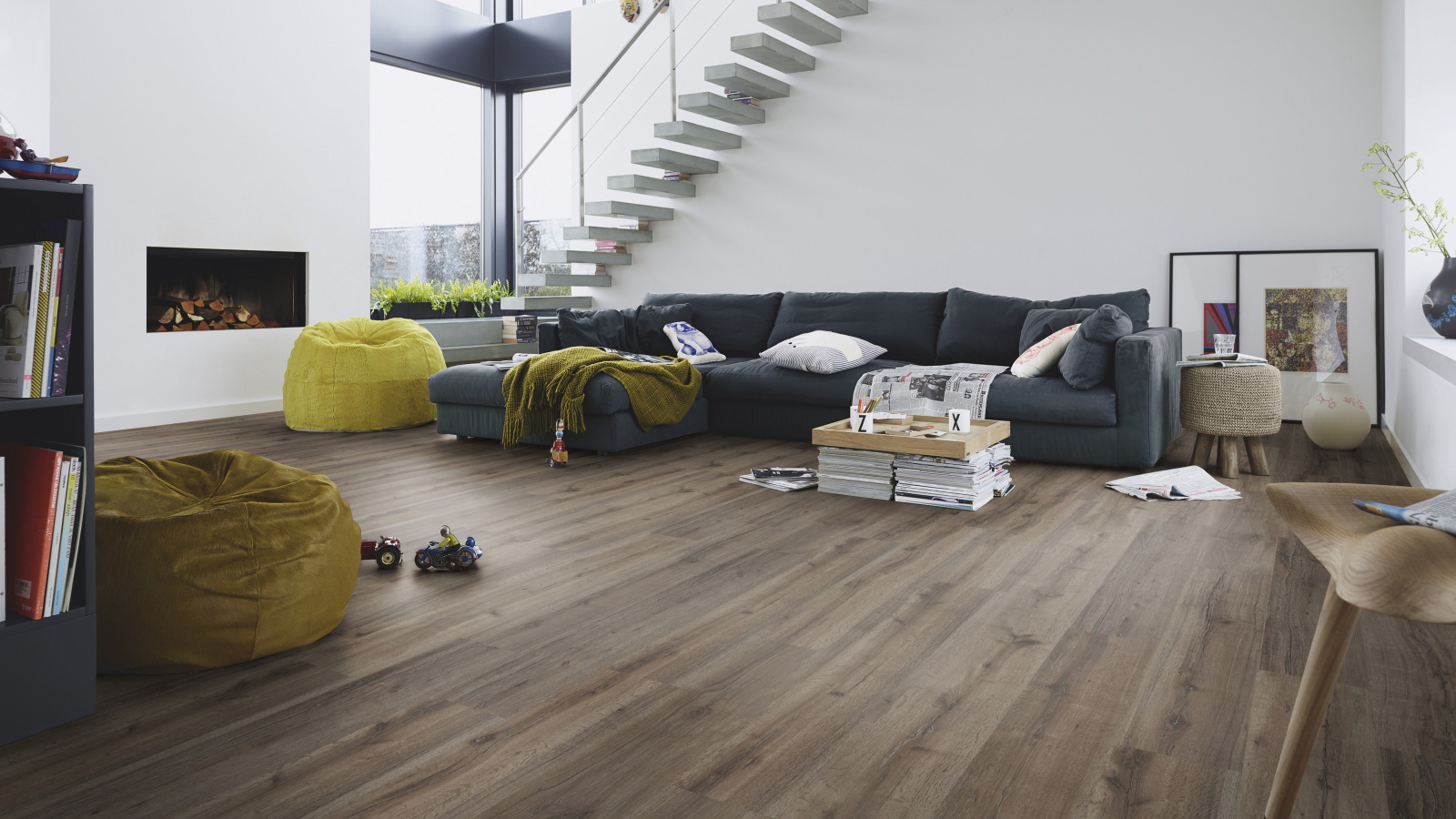 Milieubild Modernes Wohnzimmer mit Kamin - MEISTER 600012-1288198-06671