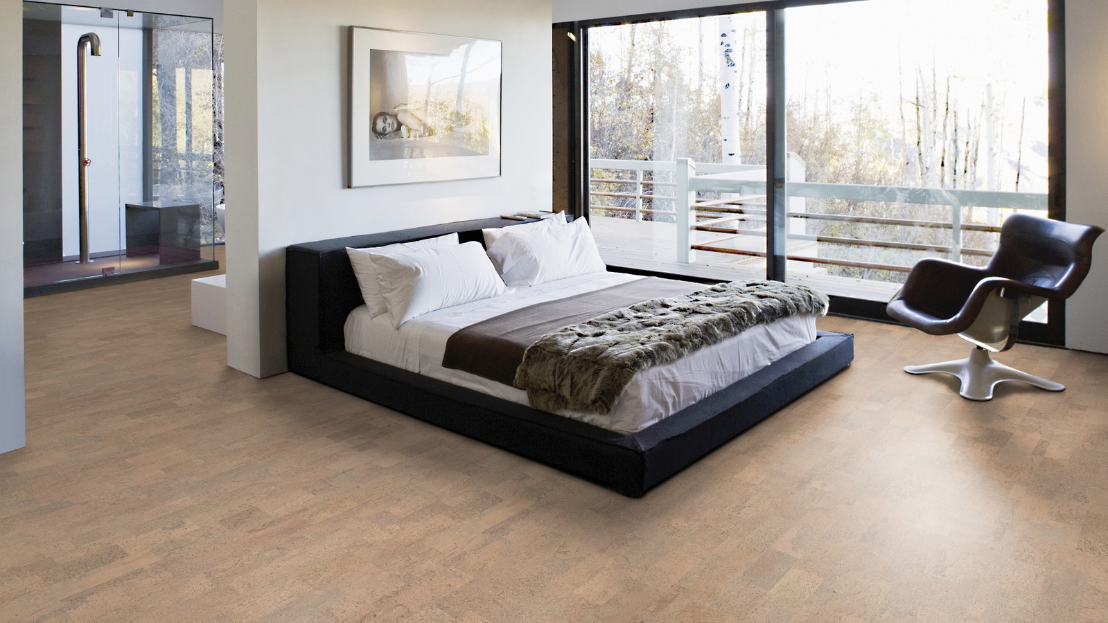 Milieubild Schlafzimmer mit Balkon - Wicanders Wise 80001653