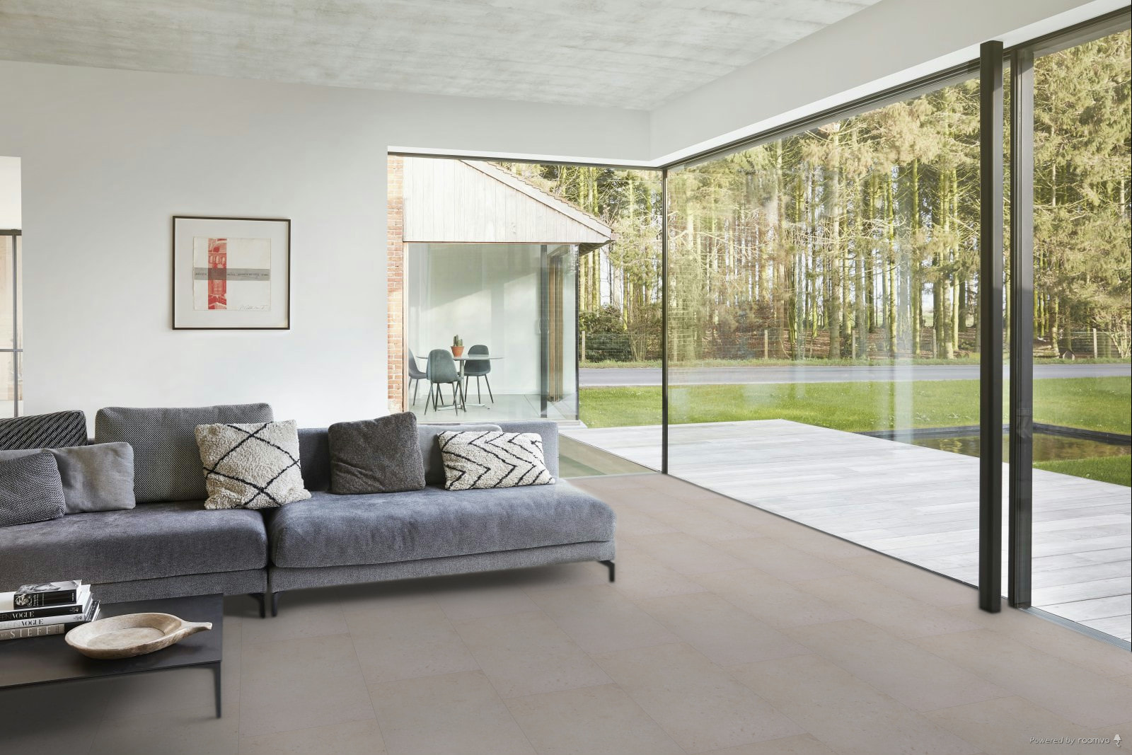 Milieubild Modernes Wohnzimmer mit Fensterfront - BerryAlloc 60002225