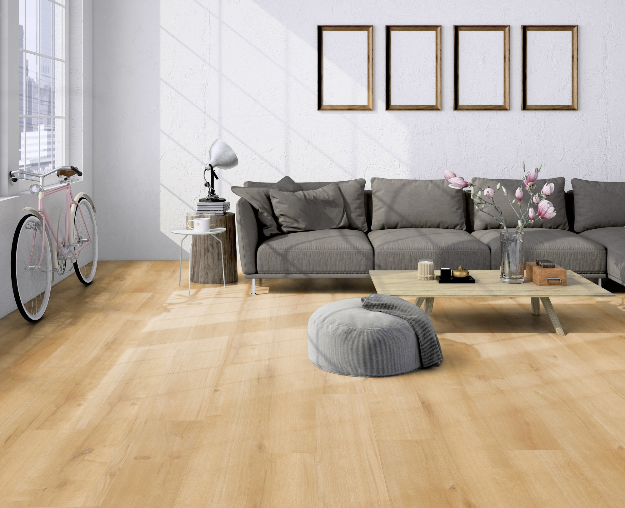 Milieubild Helles Wohnzimmer im Standwohnung - Friends by ter Hürne Klebe-Vinyl Eiche Paul Milieubild Helles Wohnzimmer im Standwohnung - Friends by ter Hürne 1188210100