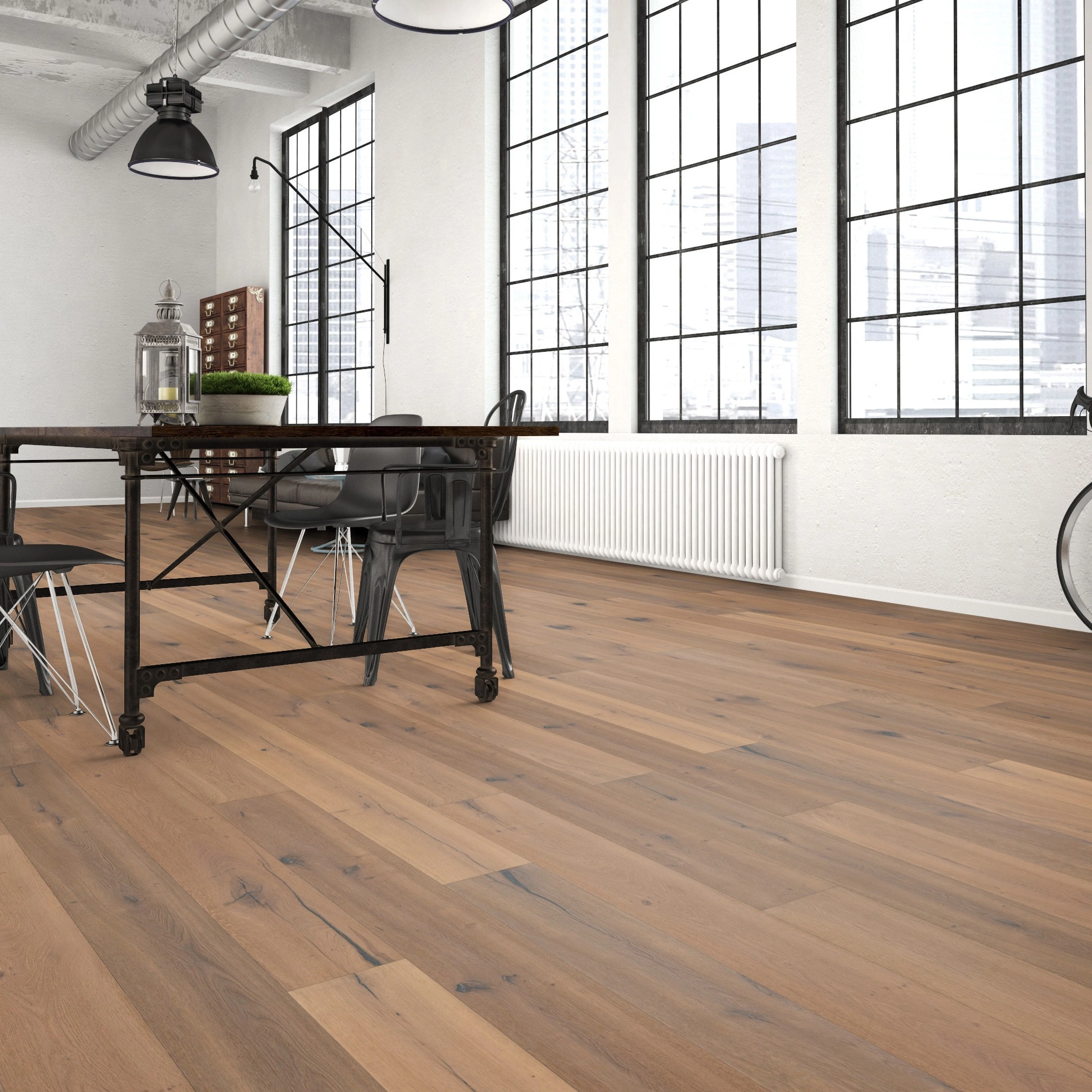 Milieubild Wohnzimmer im industriellen Stil - Bennett & Jones Parkett Shire Landscapes Oak No.2 Cornwall Milieubild Wohnzimmer im industriellen Stil - Bennett & Jones 1148011015