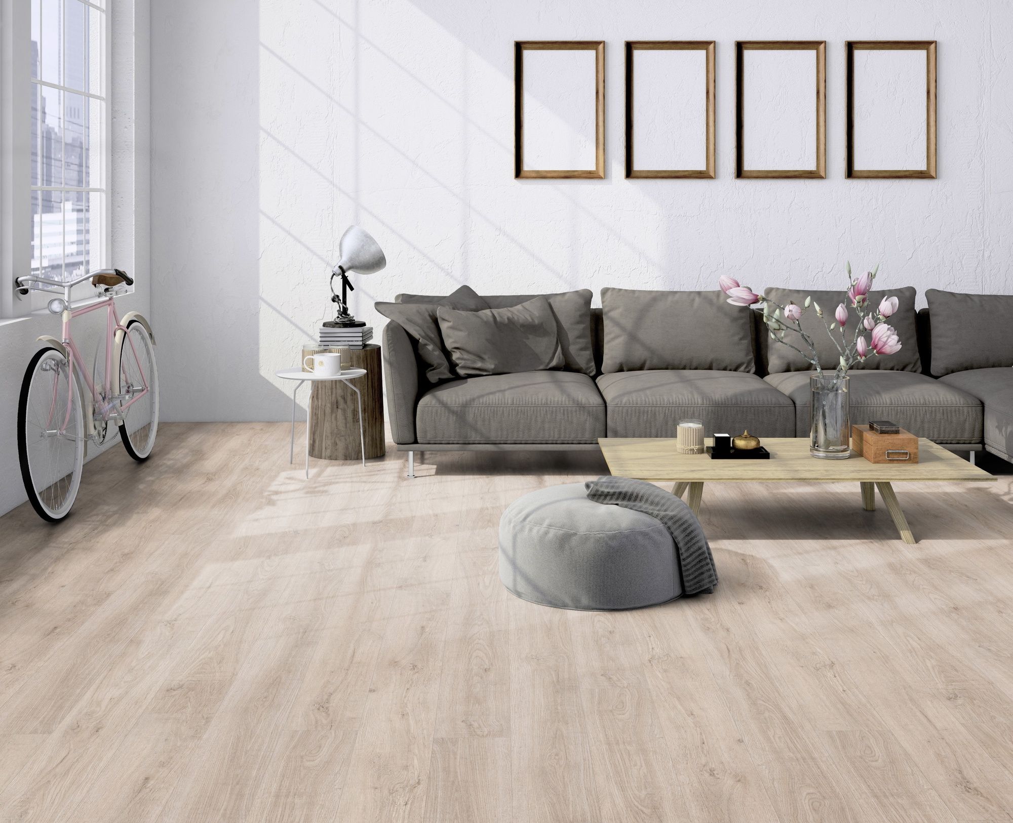 Milieubild Helles Wohnzimmer im Standwohnung - Friends by ter Hürne HDF Klick-Vinyl Eiche Theo Milieubild Helles Wohnzimmer im Standwohnung - Friends by ter Hürne 1188200001
