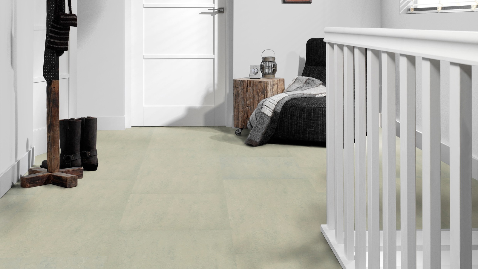 Forbo Flooring Linoleum Marmoleum Modular Neutral Silver Shadow t3860