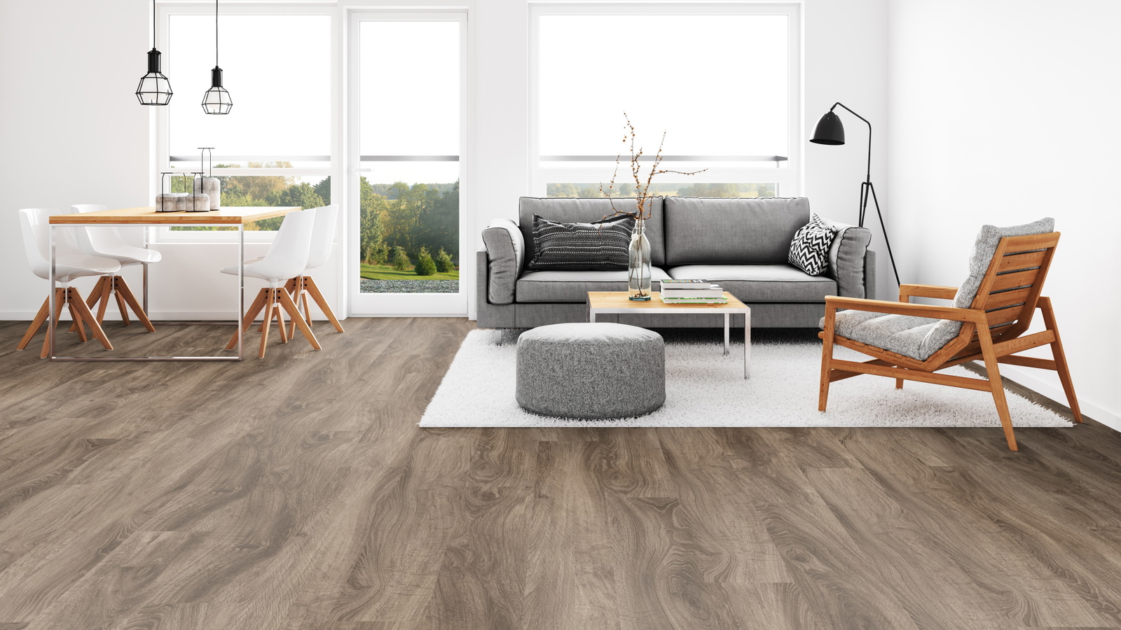 Milieubild Wohnzimmer mit Esszimmer - Tarkett 24524009