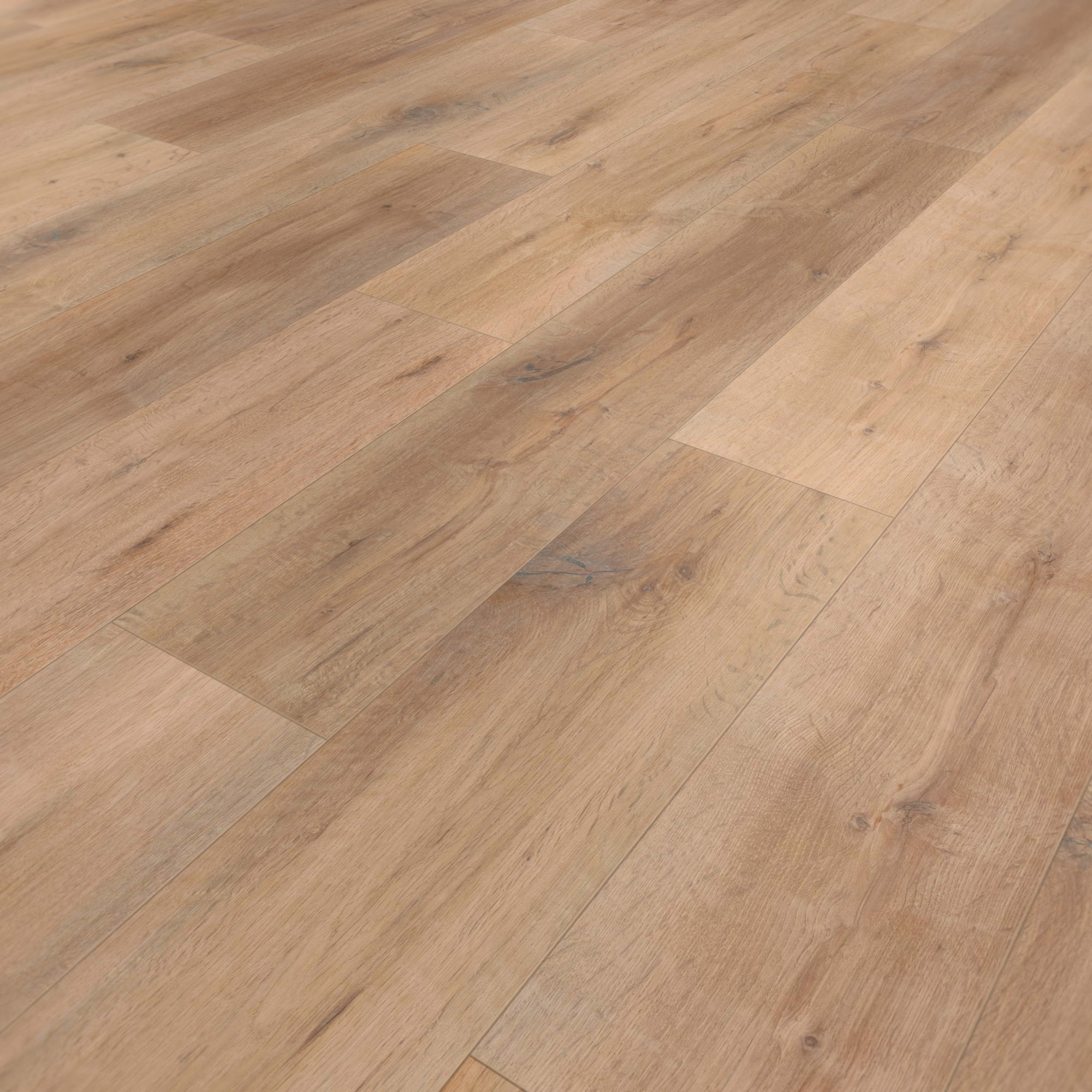 Perspektivische Ansicht - wineo Klebe-Bioboden PURLINE wineo 1000 wood XL Rustic Oak Ginger Perspektivische Ansicht - wineo PL314R