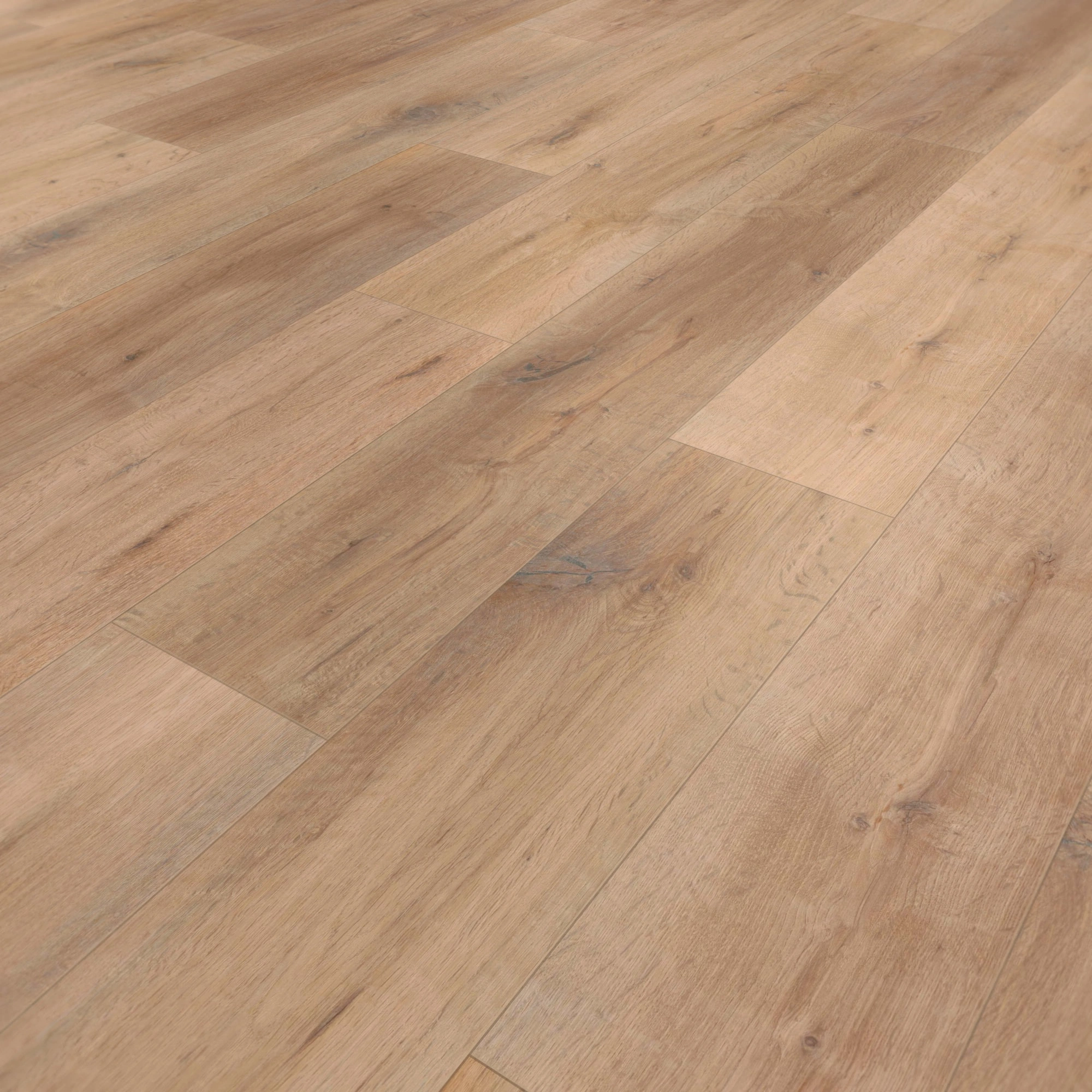 Perspektivische Ansicht - wineo Klebe-Bioboden PURLINE wineo 1000 wood XL Rustic Oak Ginger Perspektivische Ansicht - wineo PL314R