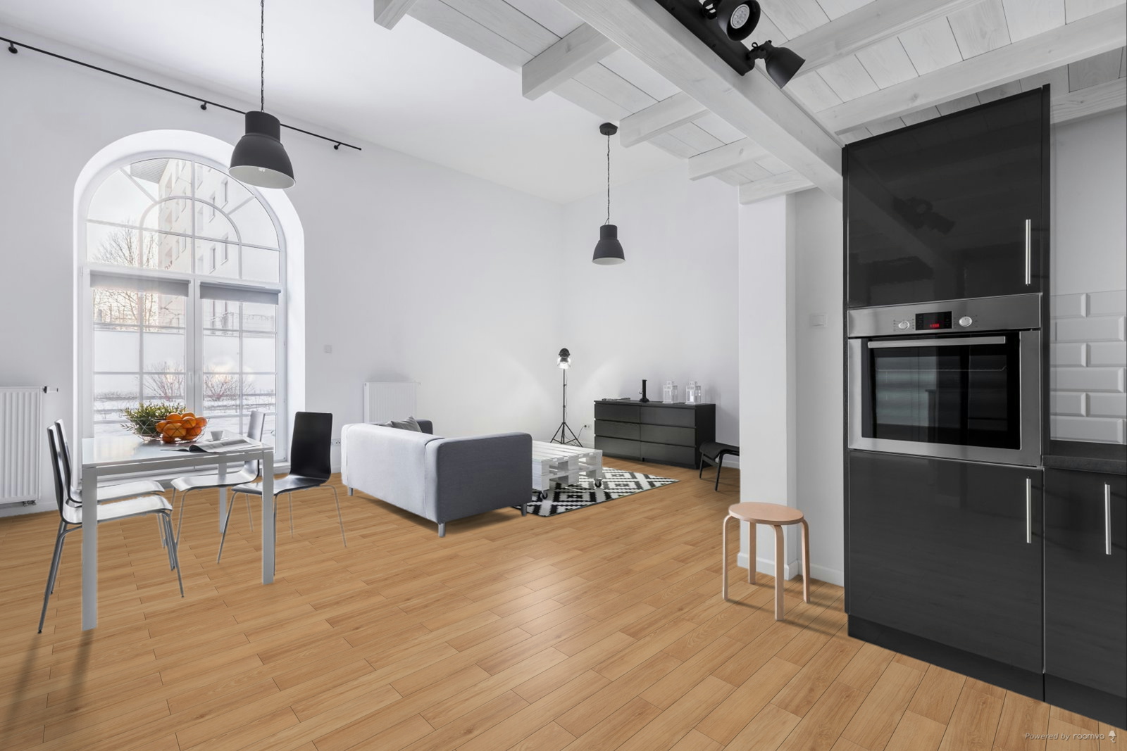 Milieubild Wohnzimmer mit Essbereich - BerryAlloc 60002263