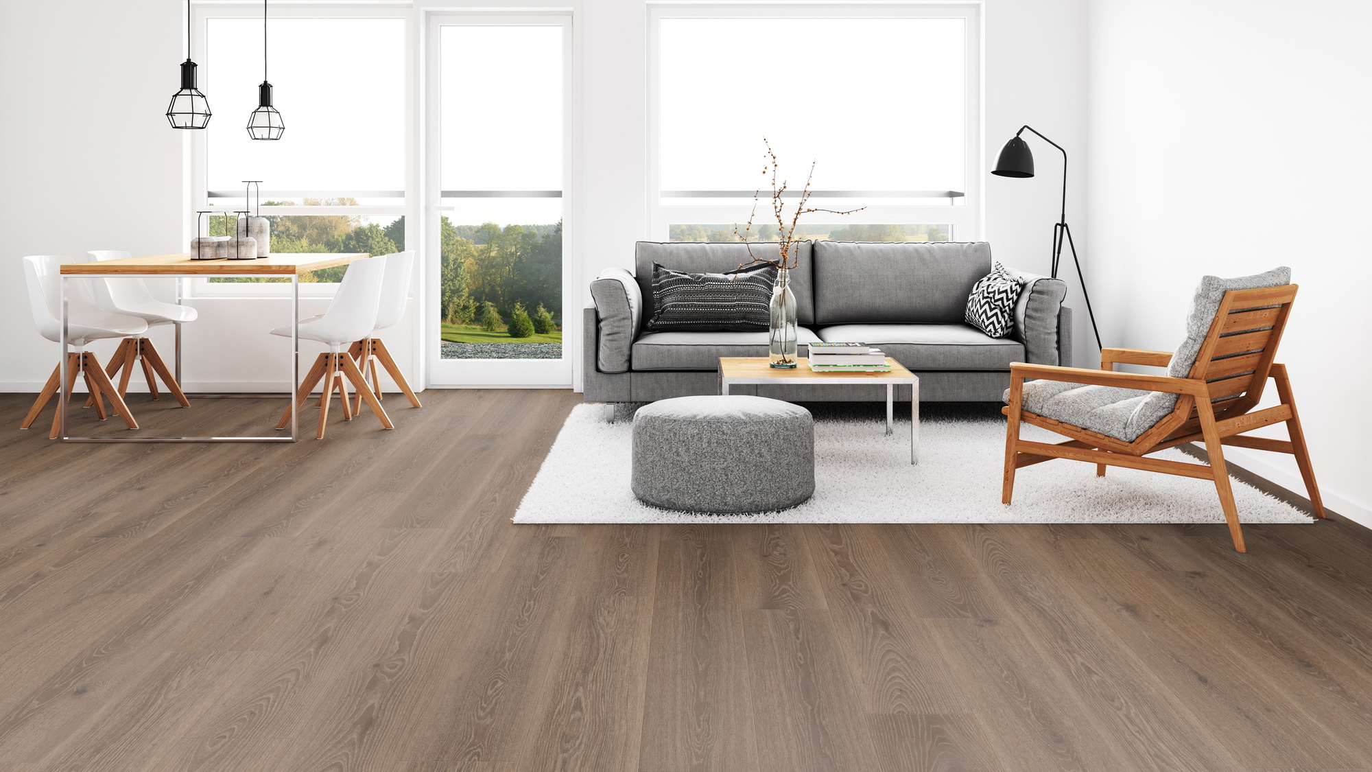 Milieubild Wohnzimmer mit Esszimmer - Tarkett 260053009