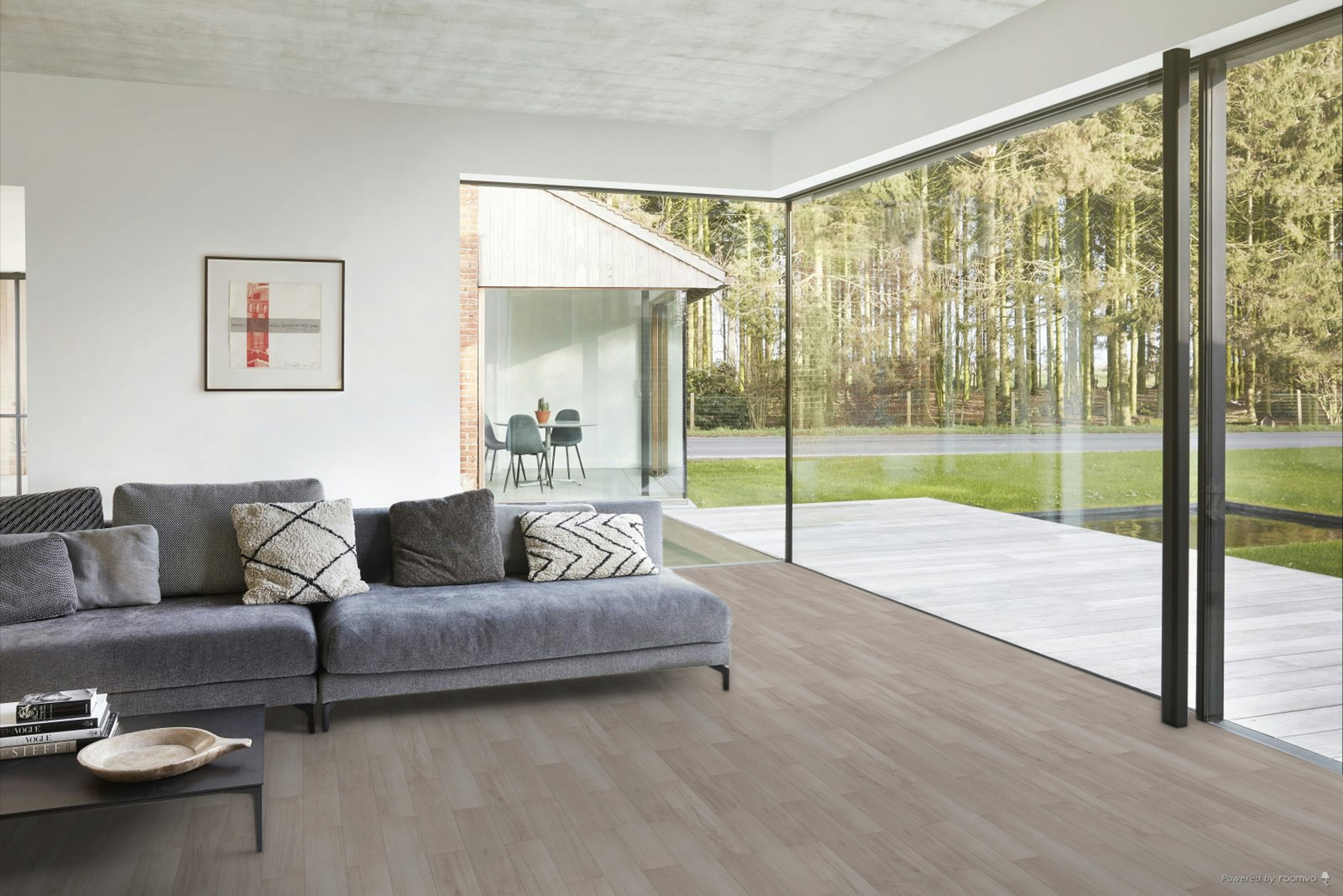 Milieubild Modernes Wohnzimmer mit Fensterfront - BerryAlloc 60002265