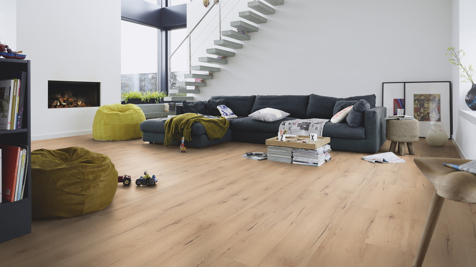 Milieubild Modernes Wohnzimmer mit Kamin - MEISTER 600012-1288198-06258