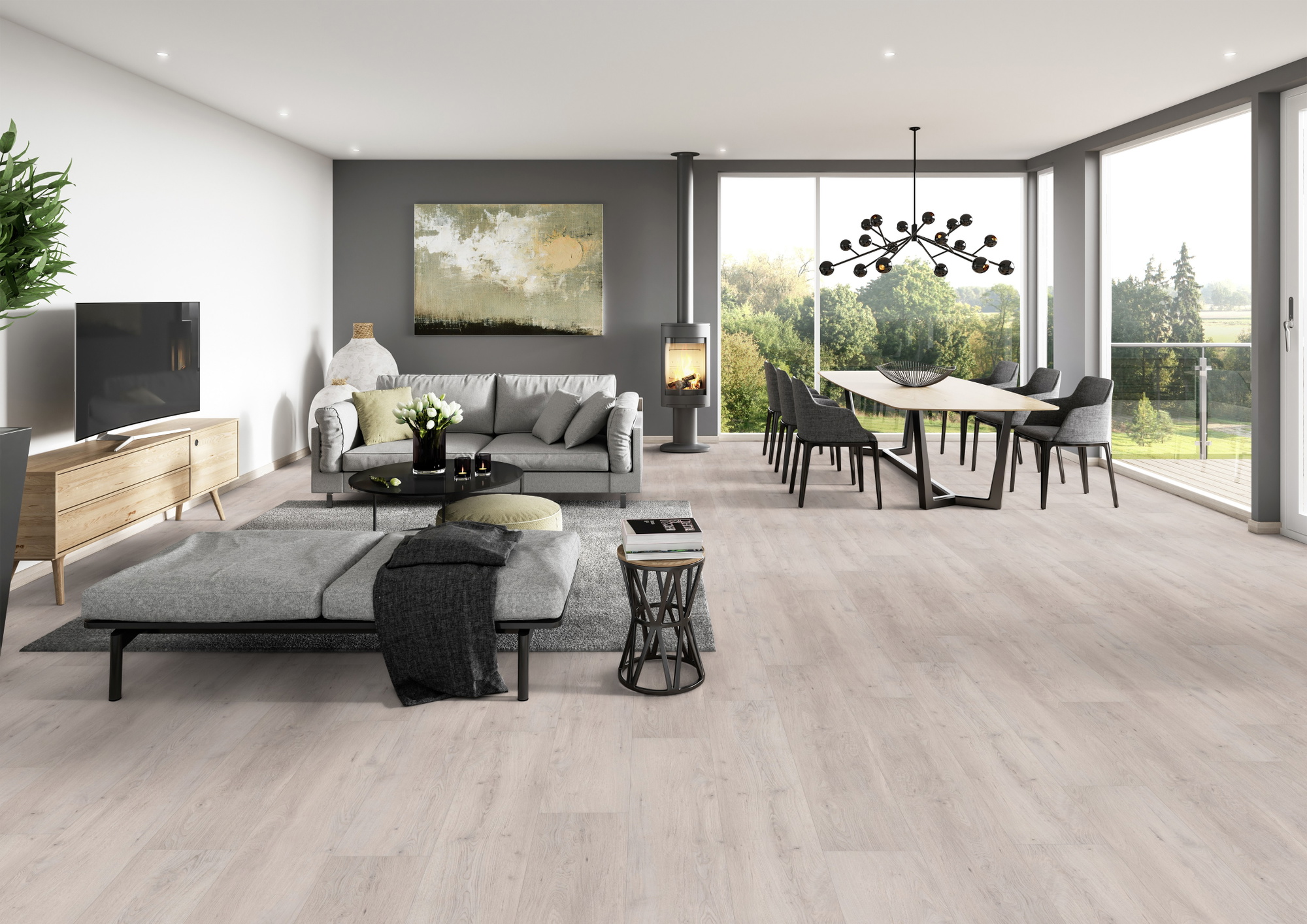 Milieubild Modernes Wohnzimmer mit Essbereich - ter Hürne 1101210604