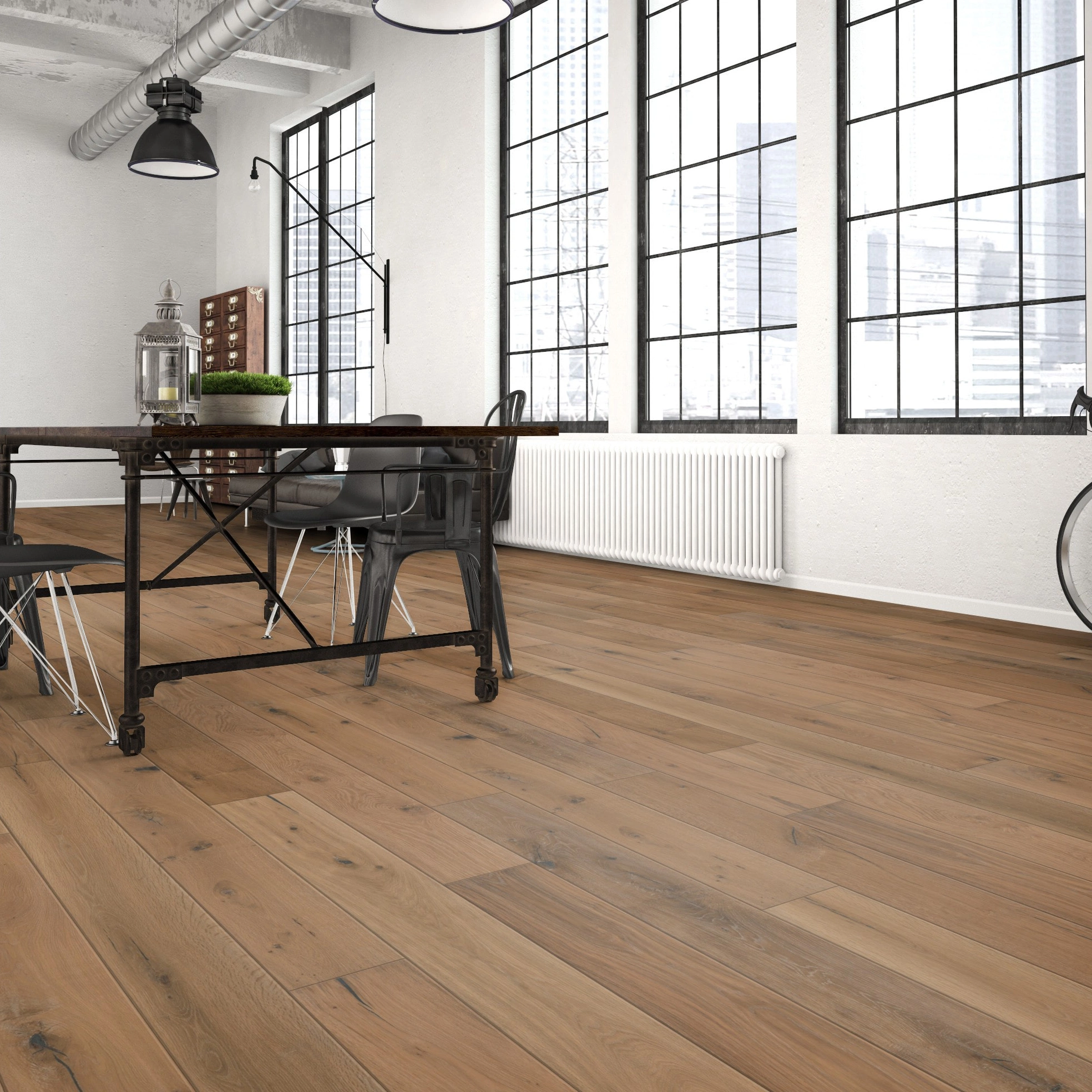 Milieubild Wohnzimmer im industriellen Stil - Bennett & Jones Parkett Britain's Finest Oak No.10 Armstrong Milieubild Wohnzimmer im industriellen Stil - Bennett & Jones 1148011909