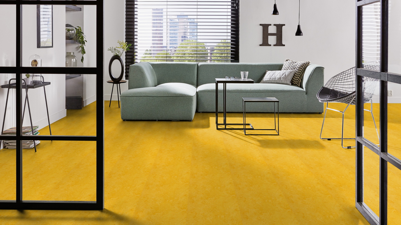 Forbo Flooring Linoleum Marmoleum Click Lemon Zest 333251