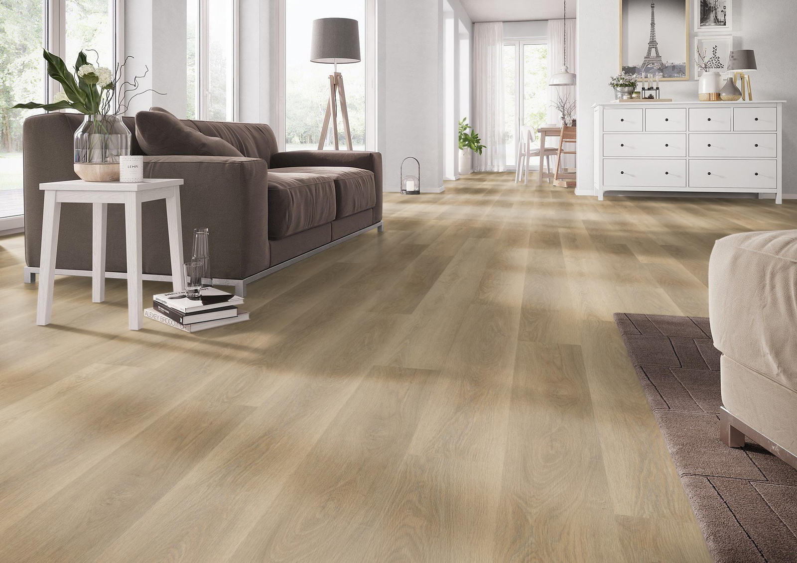 Milieubild Wohnzimmer mit Couch - nexflor NXF-60030-013