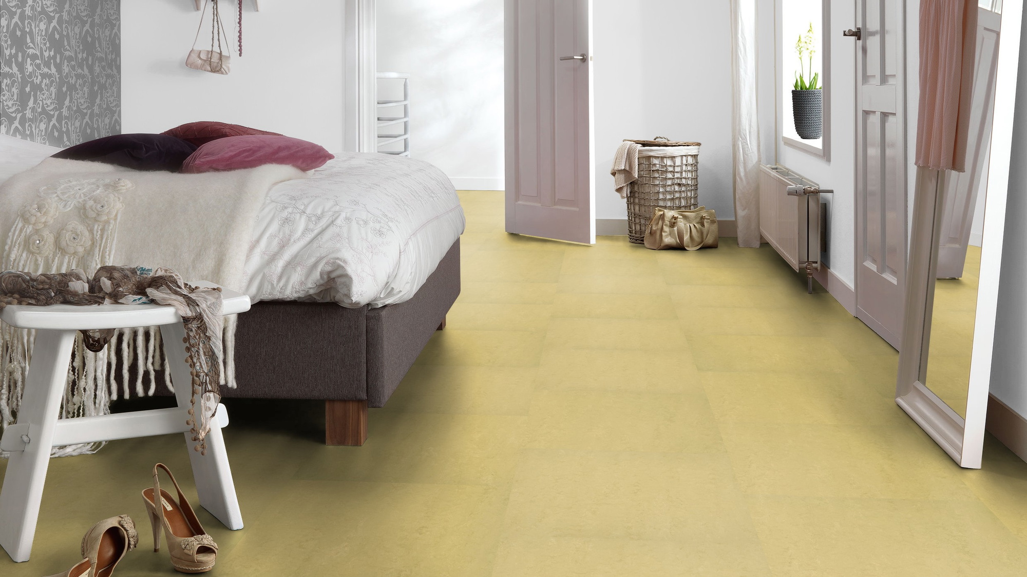 Forbo Flooring Linoleum Marmoleum Modular Accent Corn Silk t3774 Forbo Flooring Linoleum Marmoleum Modular Accent Corn Silk t3774