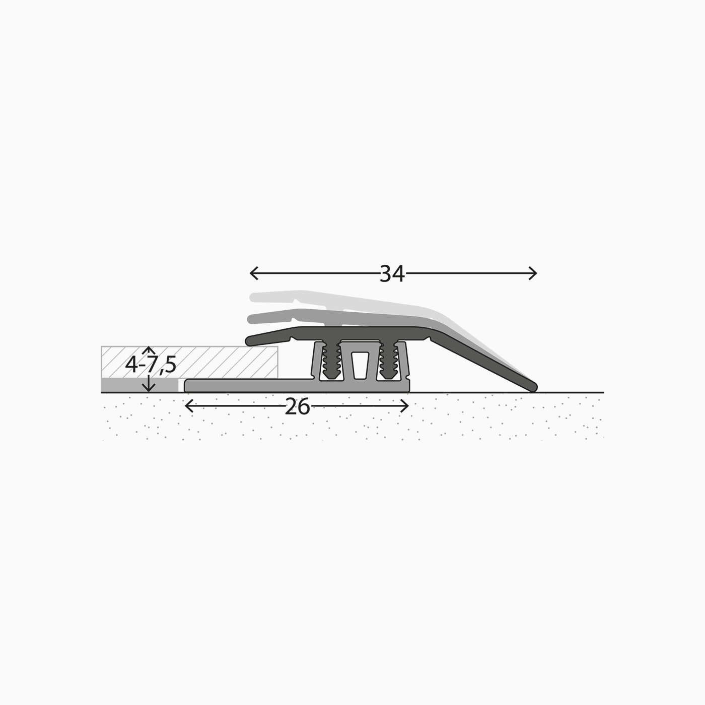 Prinz PROFI-DESIGN Anpassungsprofil Nr. 323 100cm