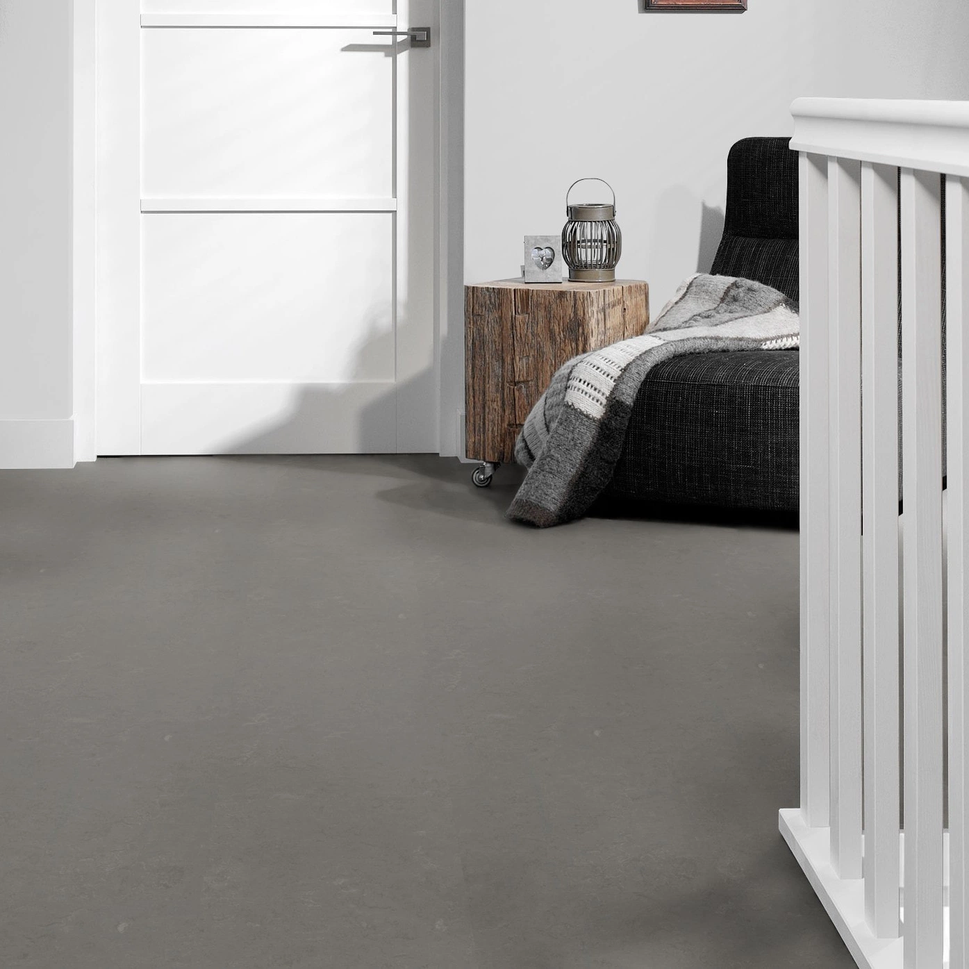 Milieubild Flur mit Treppenlauf - Forbo Flooring Marmoleum Click Nebula Milieubild Flur mit Treppenlauf - Forbo Flooring 176498