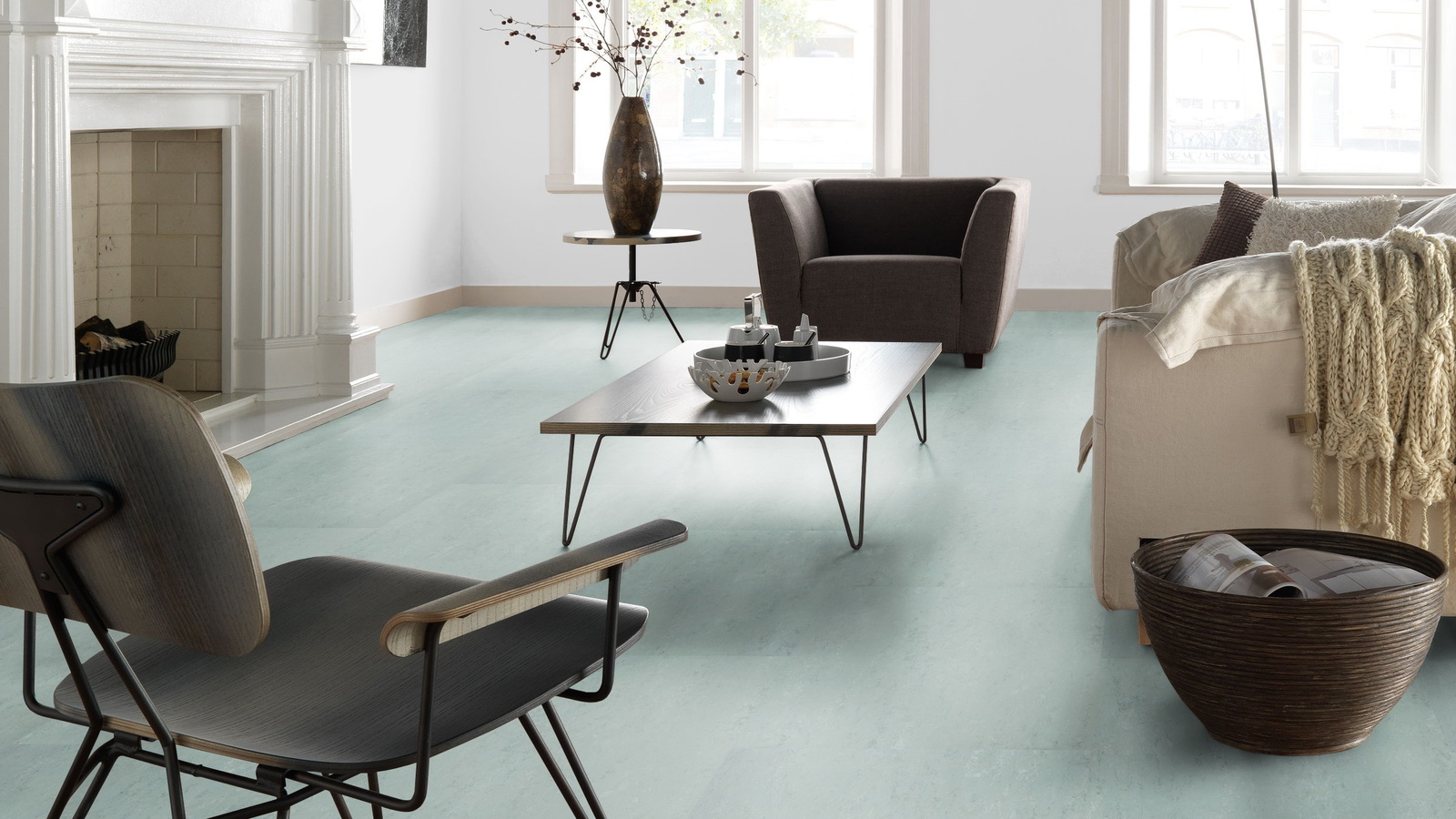 Forbo Flooring Linoleum Marmoleum Modular Accent Flint t3770