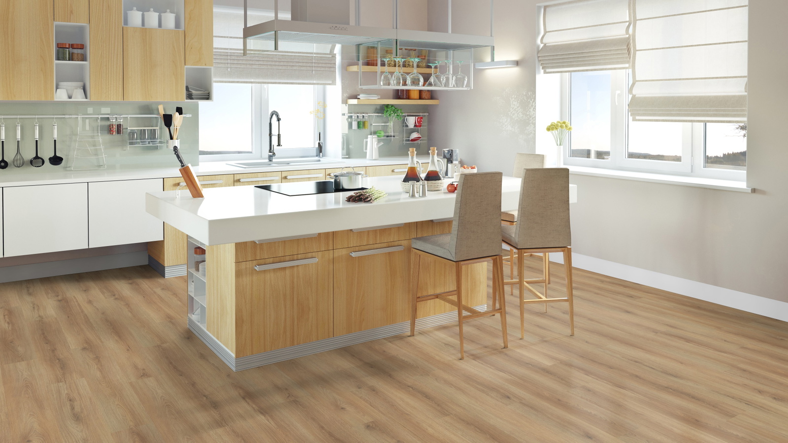 Friends by ter Hürne Laminat Eiche Aurelia 262 Linear-Geporte Struktur