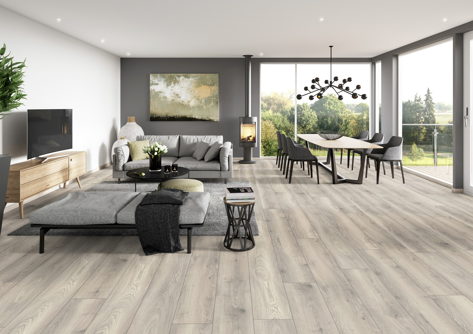 Milieubild Modernes Wohnzimmer mit Essbereich - ter Hürne 1101330007