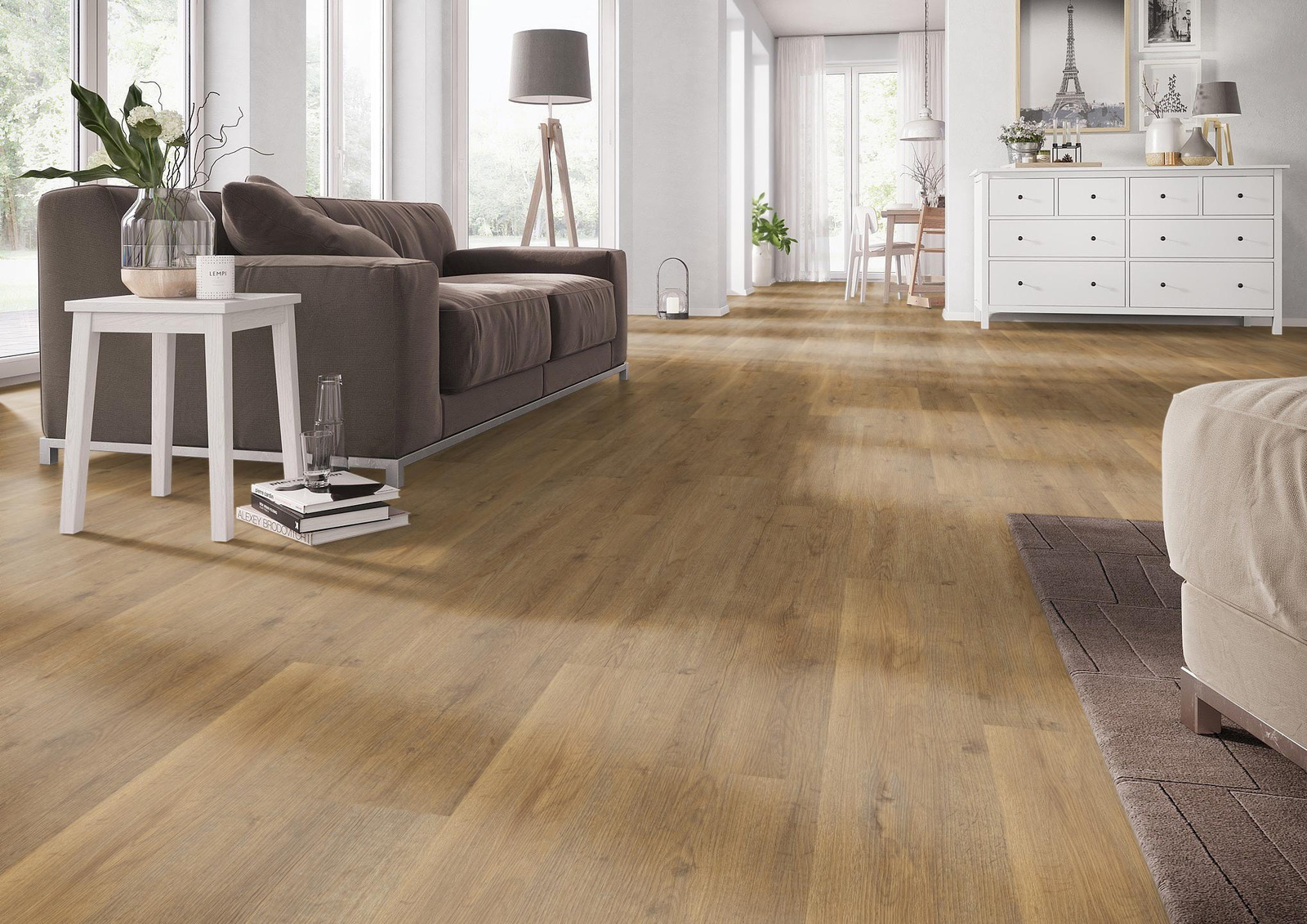 Milieubild Wohnzimmer mit Couch - nexflor NXF-60030-002