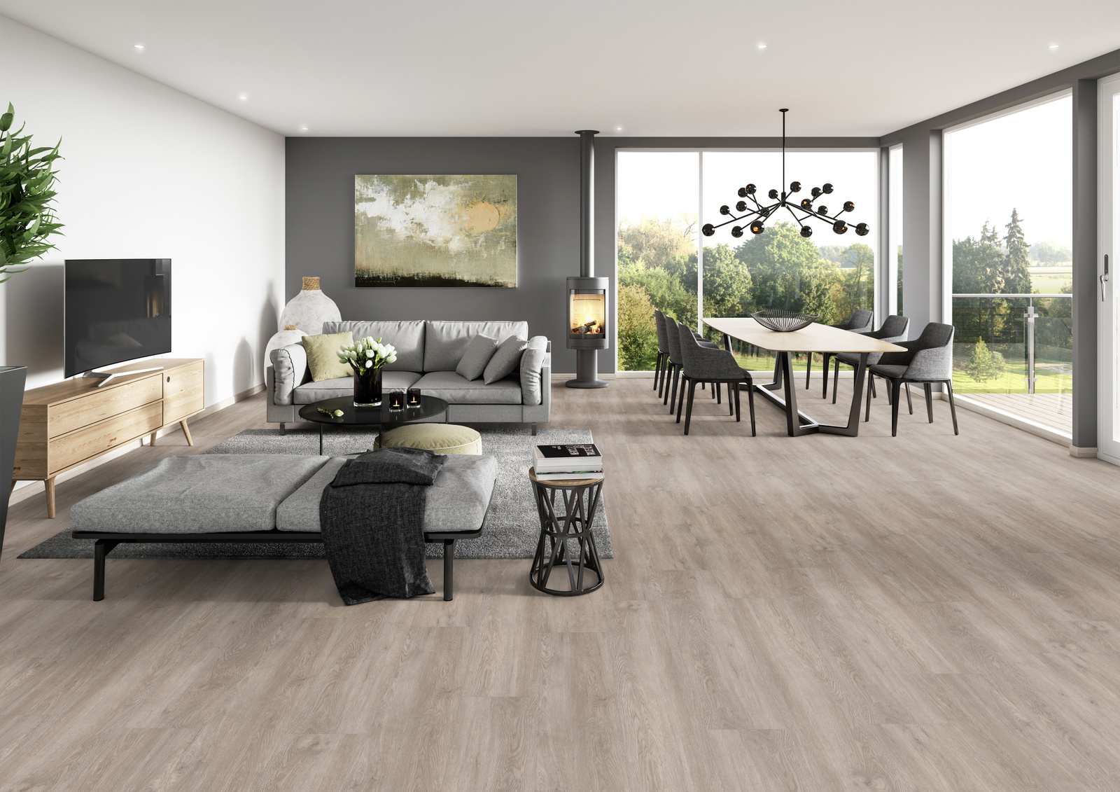 Milieubild Modernes Wohnzimmer mit Essbereich - ter Hürne 1101210602
