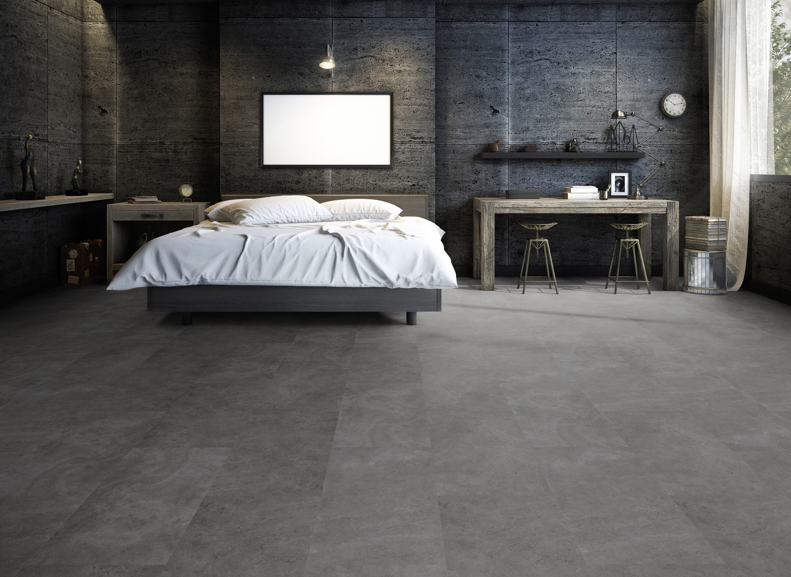 Milieubild Großzügiges Schafzimmer mit Steinwand - Friends by ter Hürne 1188210107