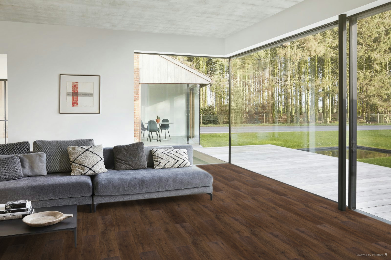 Milieubild Modernes Wohnzimmer mit Fensterfront - BerryAlloc 60002221