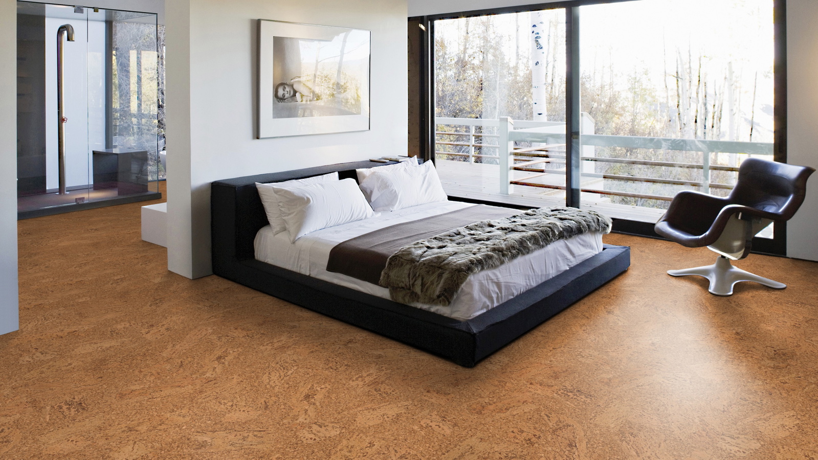 Milieubild Schlafzimmer mit Balkon - Wicanders Wise 80002243