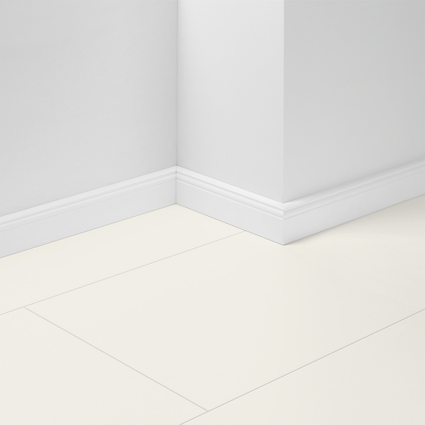 Parador Sockelleiste 65/19mm HL 1 Uni Weiss D001