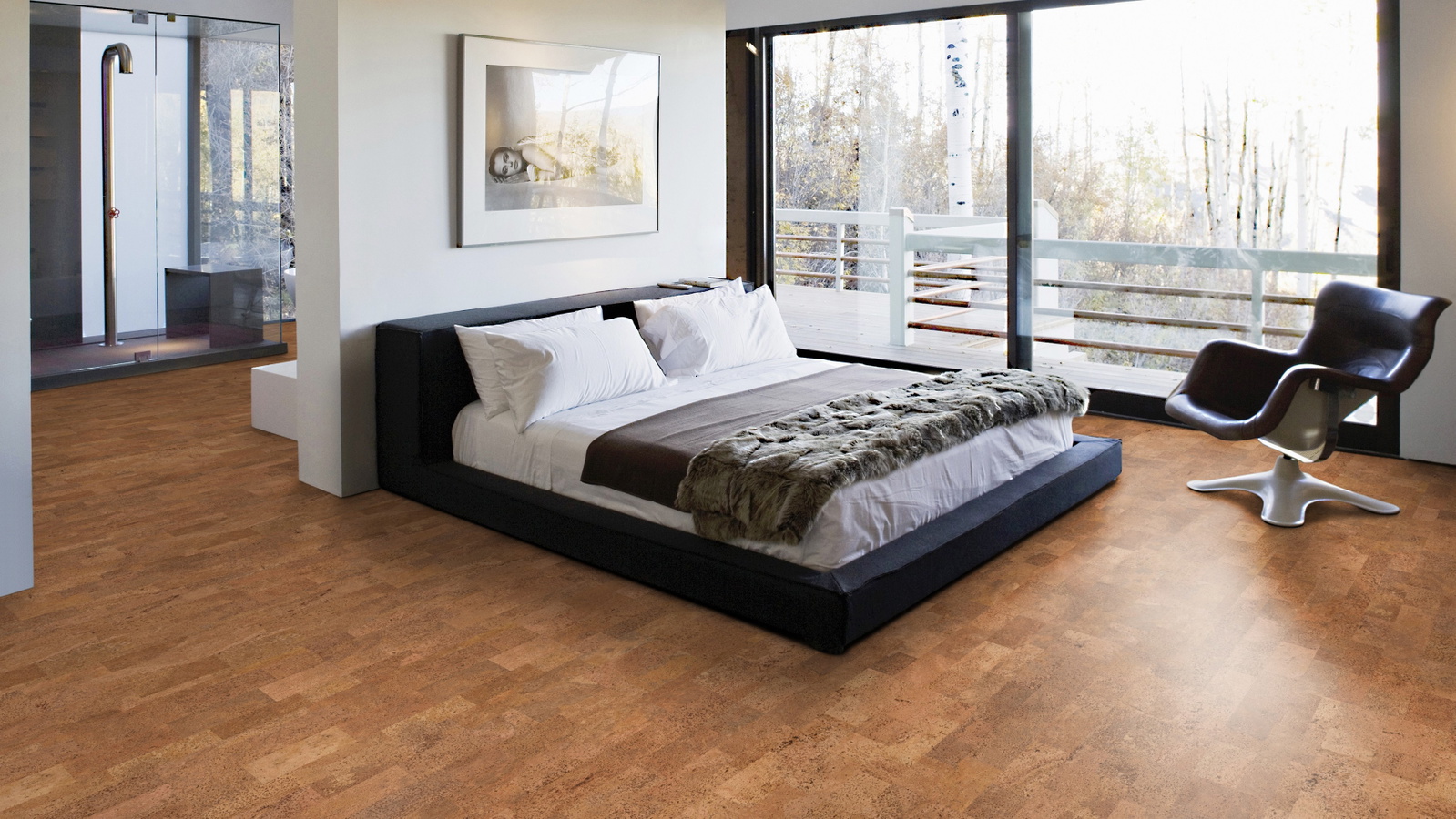 Milieubild Schlafzimmer mit Balkon - Wicanders 80001633