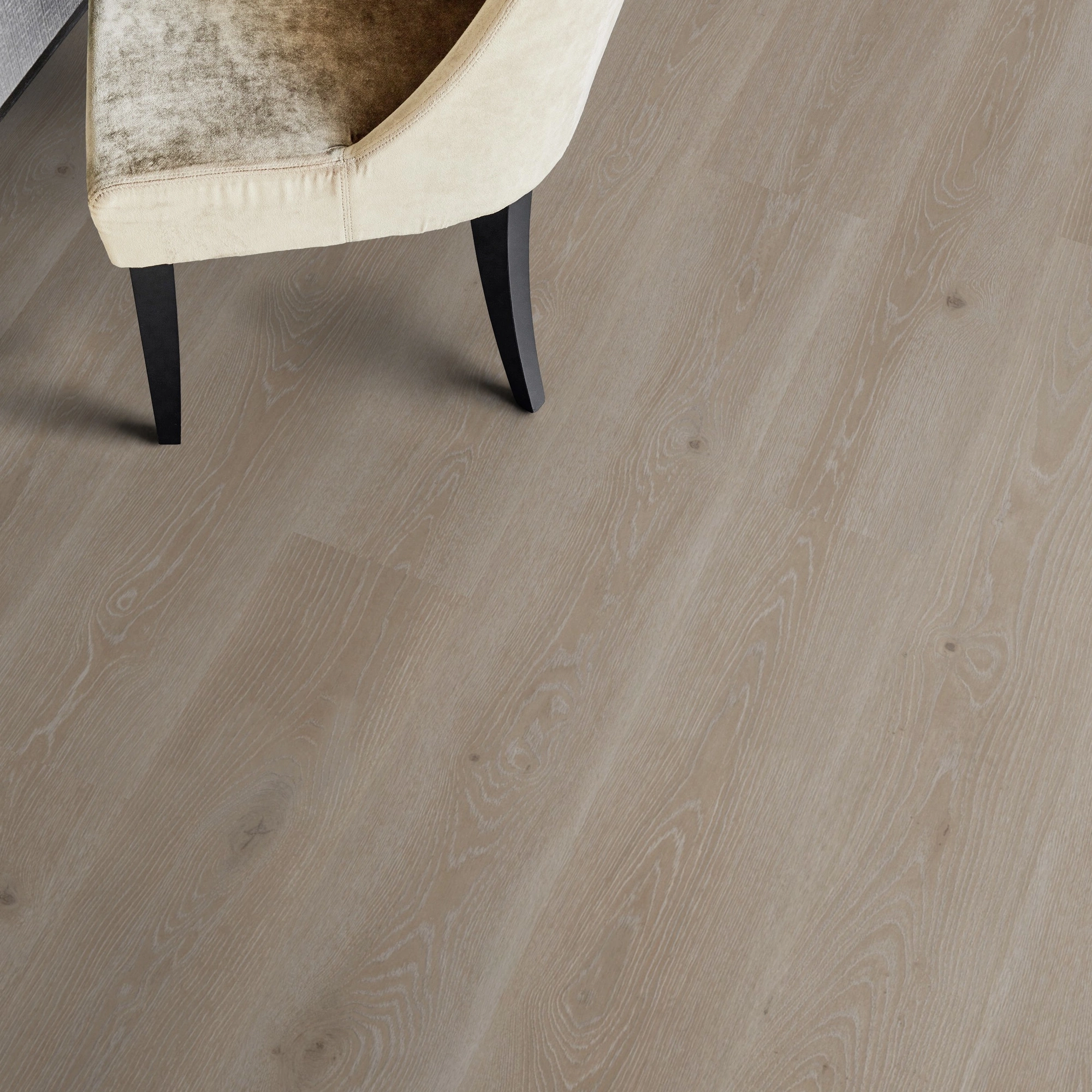 Milieubild Esszimmer - Draufsicht - Tarkett Klebe-Vinyl Essence 30 Tribe Oak Grey Milieubild Esszimmer - Draufsicht - Tarkett 260055008