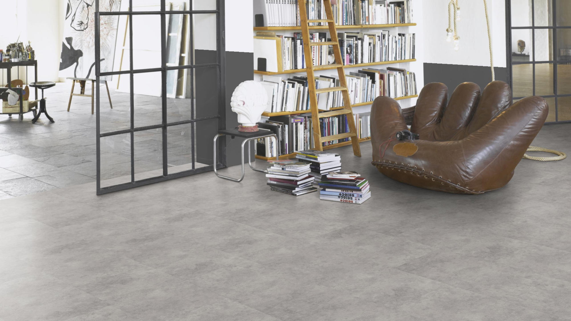 Milieubild Modernes Wohnzimmer mit Atelier - Parador 1750853