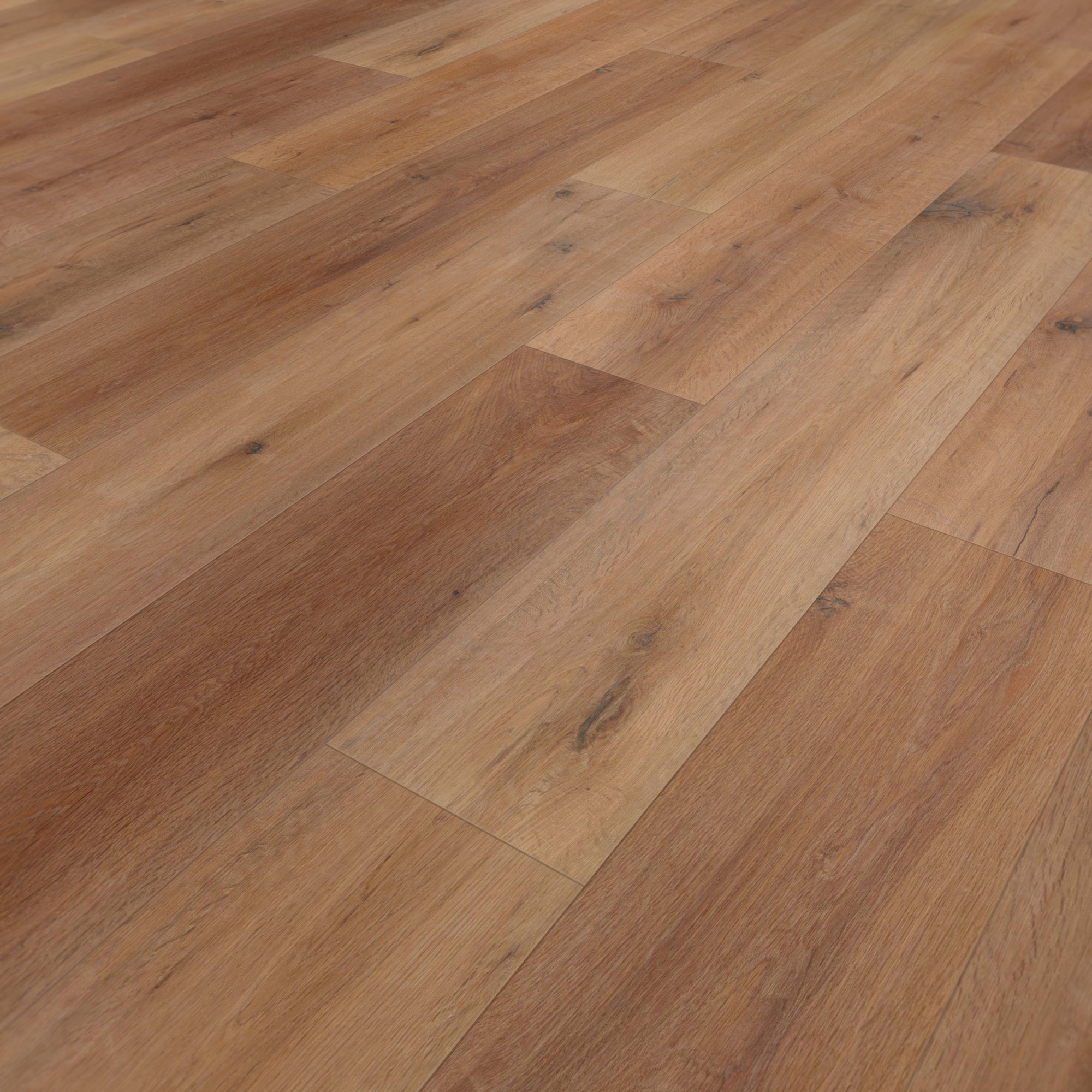 Perspektivische Ansicht - wineo HDF Klick-Bioboden PURLINE wineo 1000 wood XL Rustic Oak Nougat Perspektivische Ansicht - wineo MLP315R